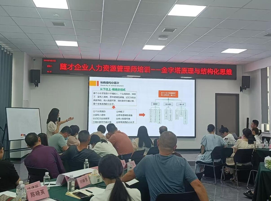 隨州隨才職業培訓學校《金字塔原理與結構化思維》培訓圓滿落幕，賦能人力資源管理新高度